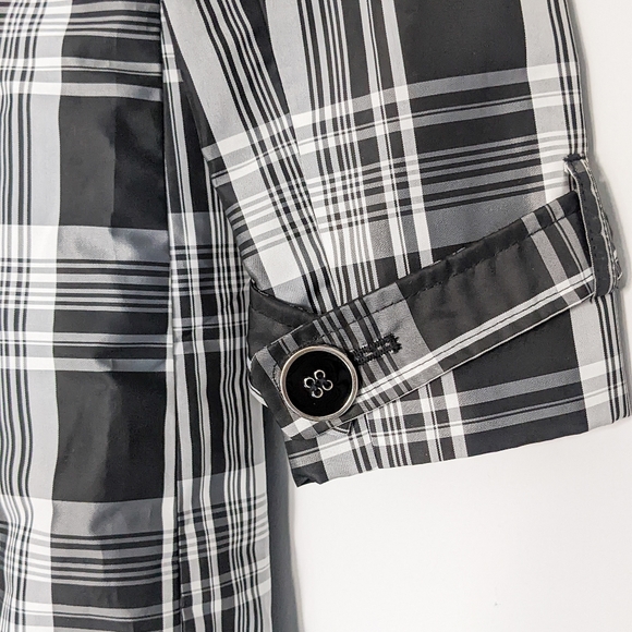 Tommy Hilfiger Tartan Rain Jacket Brand New, Black & White - Picture 6 of 8